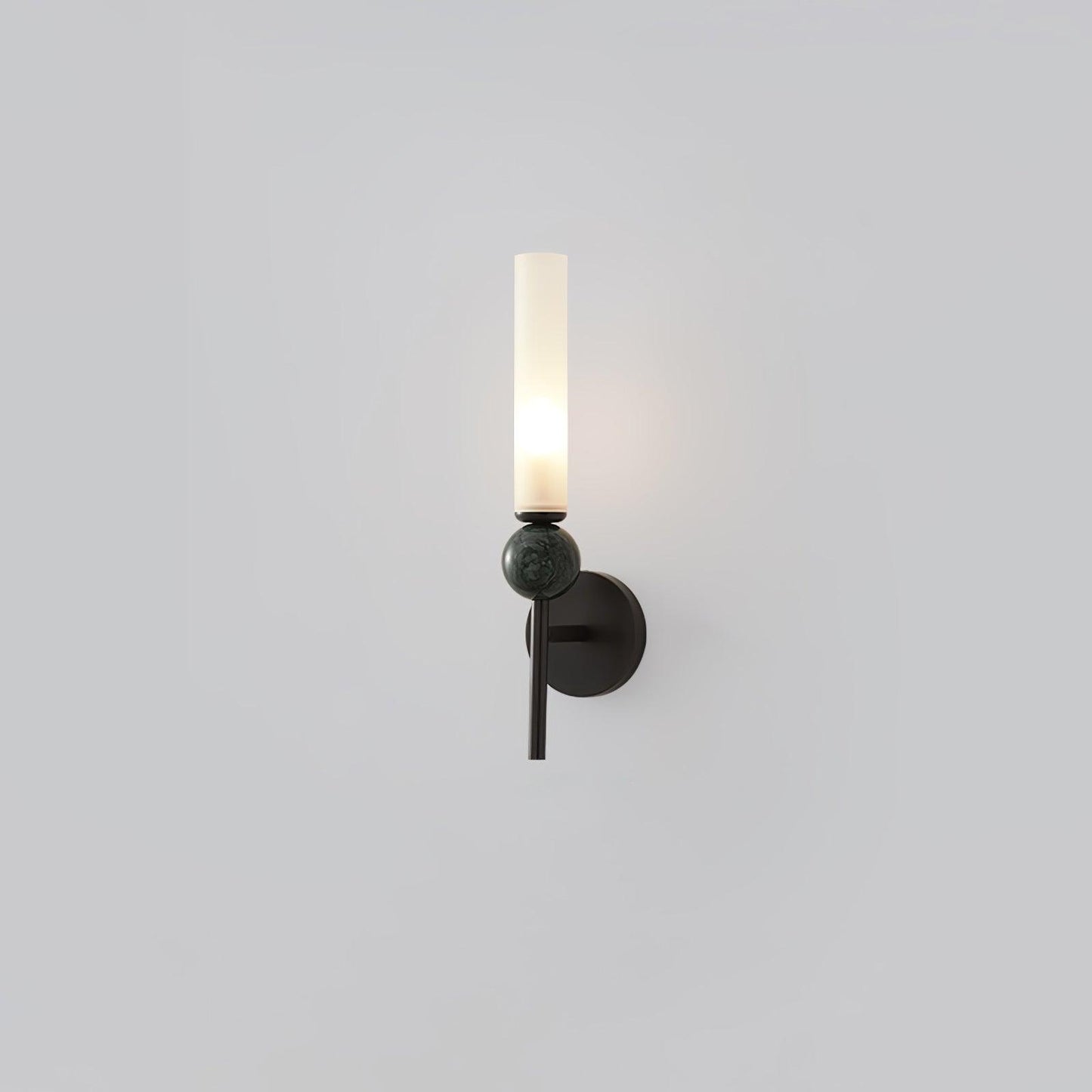 Marble Vertical Wall Lamp Model B ? 3.9″ x H 15.2″ / ? 10cm x H 38.5cm / Black & White Wall lamp