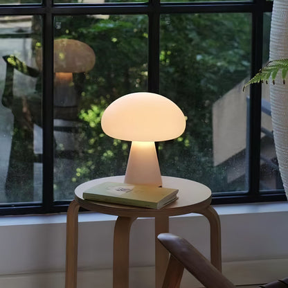 Obello Portable Built-in Battery Table Lamp ? 8.7″ x H 9.4″ / Dia 22cm x H 24cm / White / Three-Color Changing Light