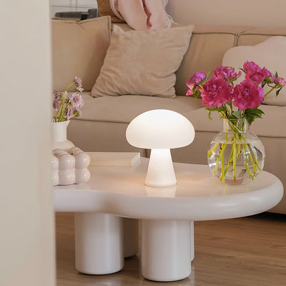 Obello Portable Built-in Battery Table Lamp ? 8.7″ x H 9.4″ / Dia 22cm x H 24cm / White / Three-Color Changing Light