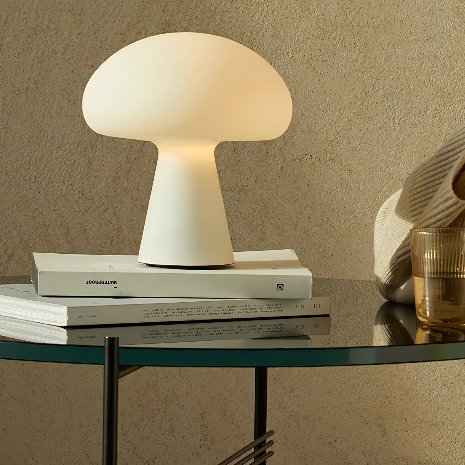 Obello Portable Built-in Battery Table Lamp ? 8.7″ x H 9.4″ / Dia 22cm x H 24cm / White / Three-Color Changing Light