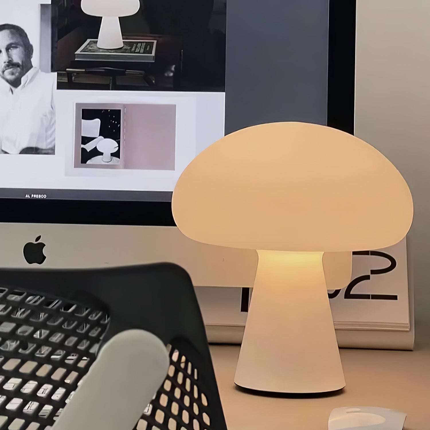 Obello Portable Built-in Battery Table Lamp ? 8.7″ x H 9.4″ / Dia 22cm x H 24cm / White / Three-Color Changing Light
