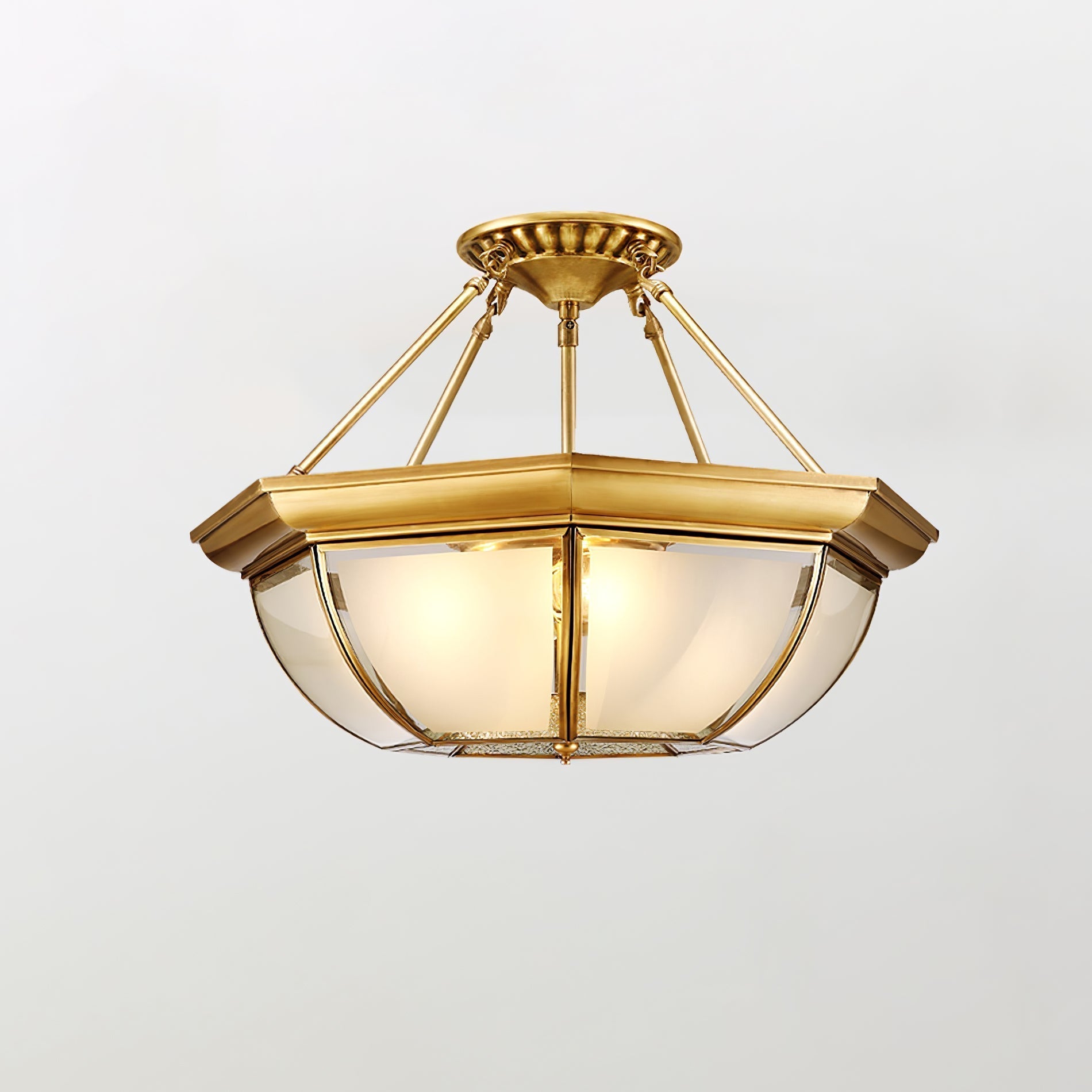 Bowl Shaped Brass Ceiling Lamp Ceiling lamp