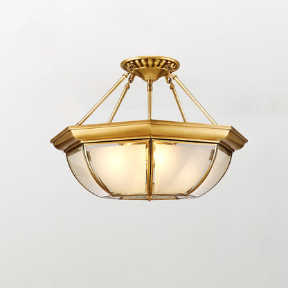 Bowl Shaped Brass Ceiling Lamp Ceiling lamp