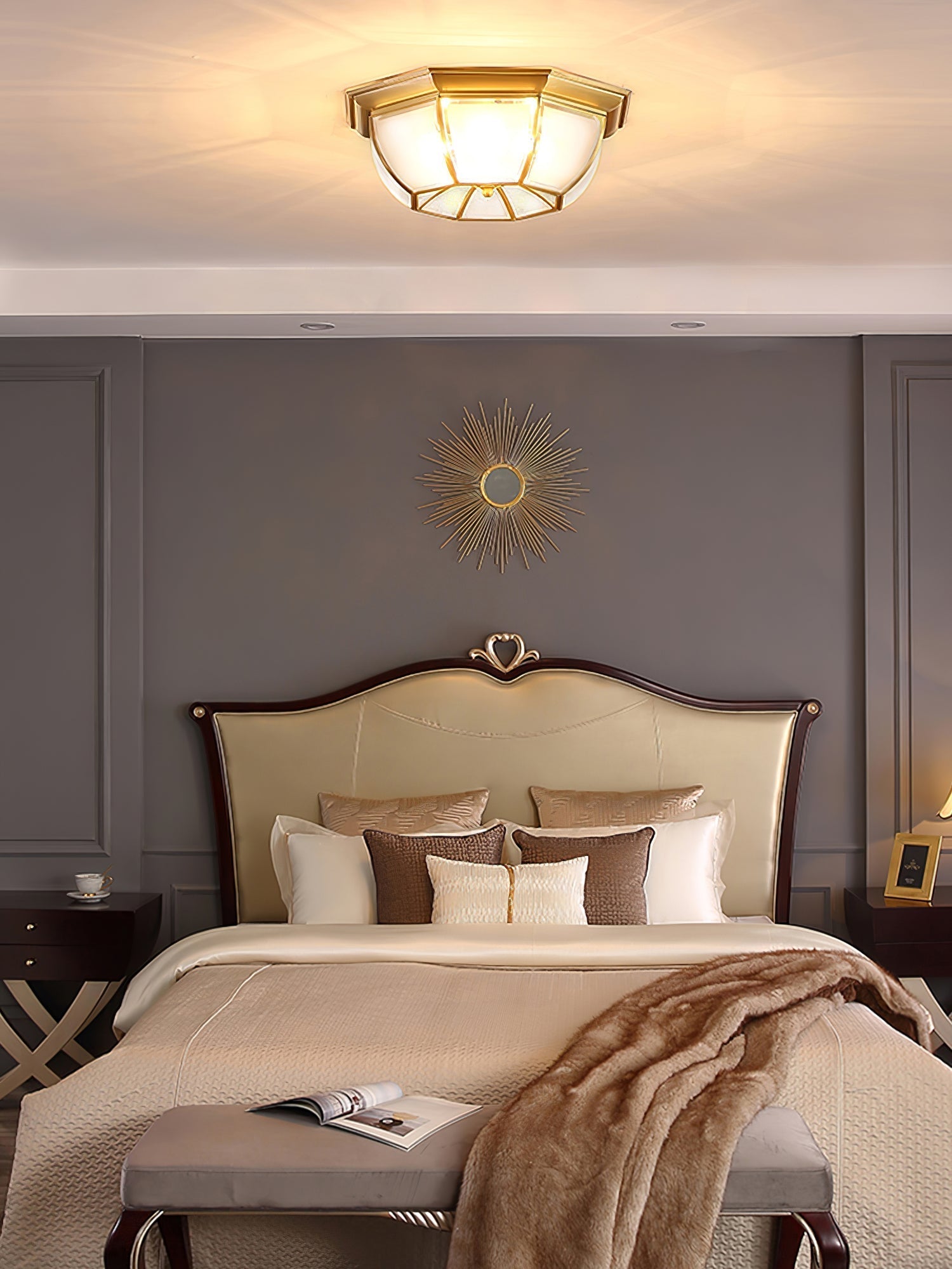 Bowl Shaped Brass Ceiling Lamp Ceiling lamp