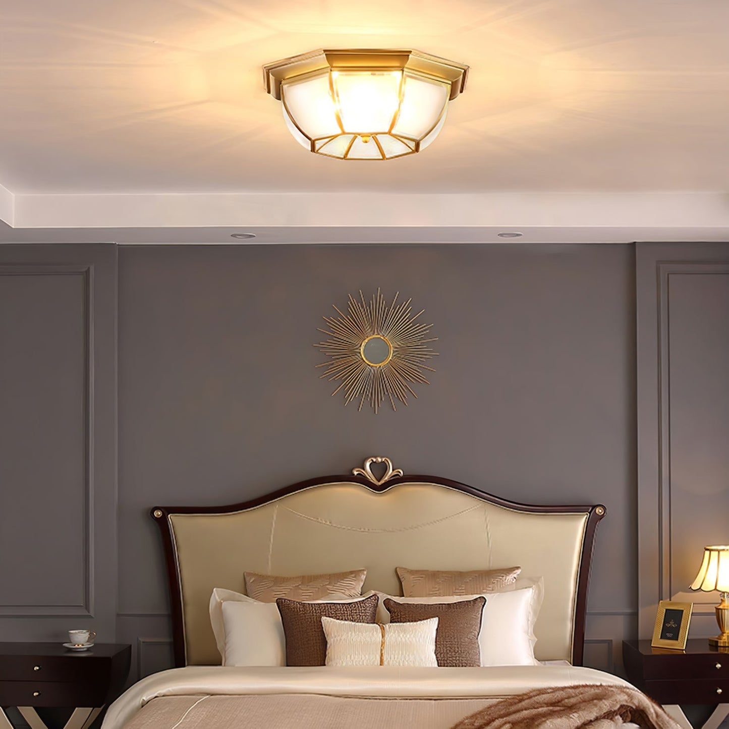 Bowl Shaped Brass Ceiling Lamp Ceiling lamp