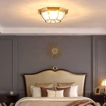 Bowl Shaped Brass Ceiling Lamp Ceiling lamp