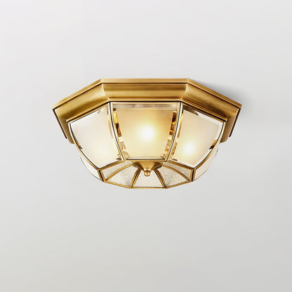 Bowl Shaped Brass Ceiling Lamp Ceiling lamp
