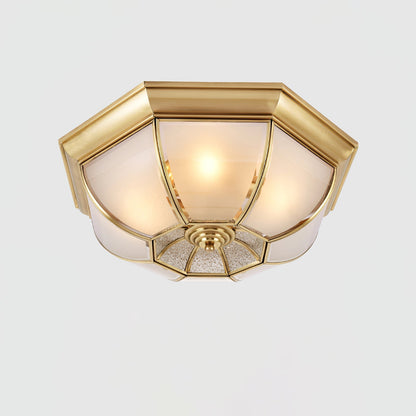 Bowl Shaped Brass Ceiling Lamp Ceiling lamp