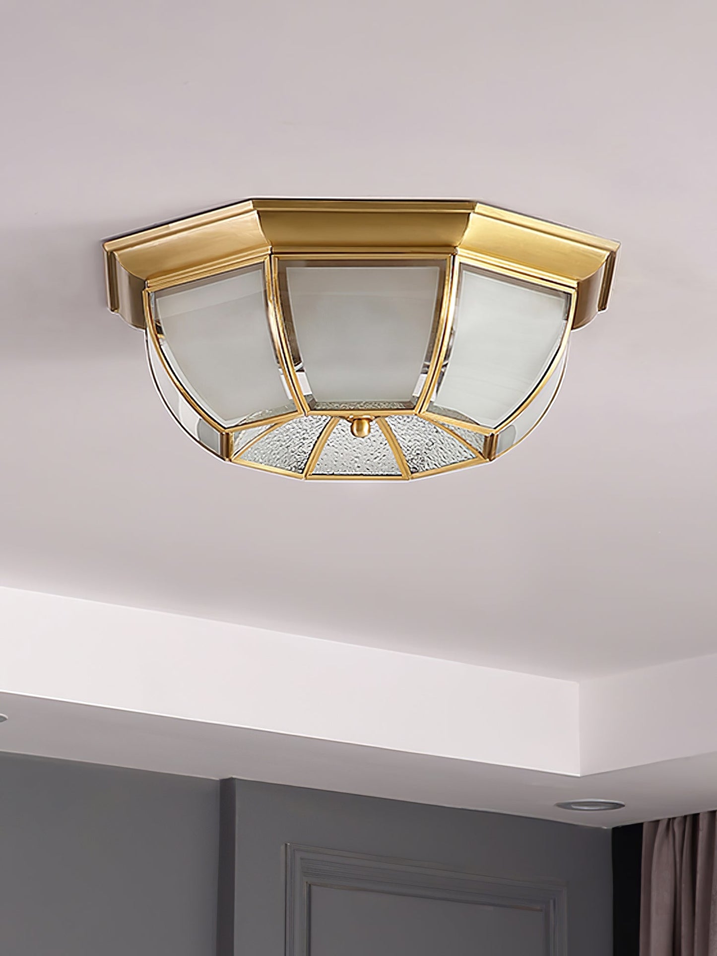 Bowl Shaped Brass Ceiling Lamp Ceiling lamp