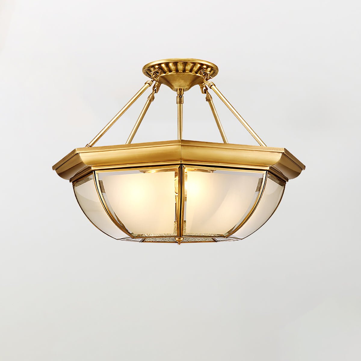 Bowl Shaped Brass Ceiling Lamp Ceiling lamp