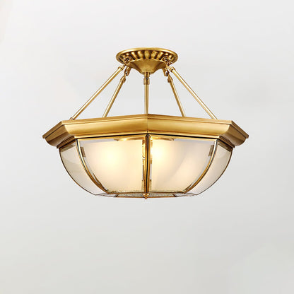 Bowl Shaped Brass Ceiling Lamp Ceiling lamp