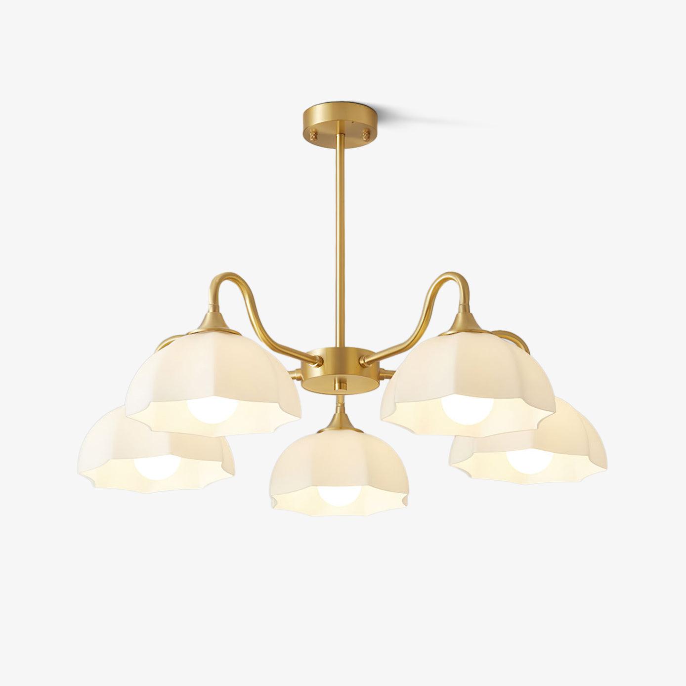 Octagonal Glass Bowl Chandelier Chandelier