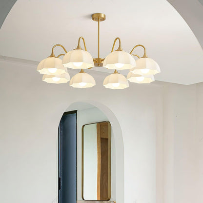 Octagonal Glass Bowl Chandelier Chandelier