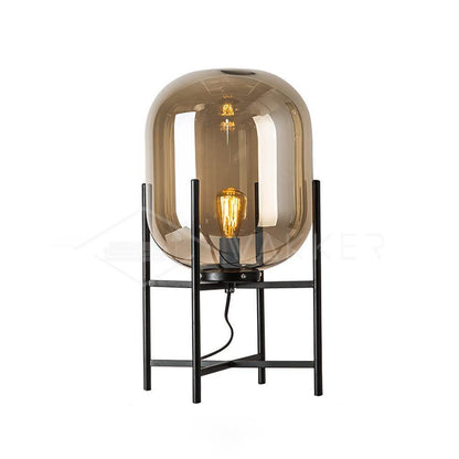 Oda Table Lamp Dia 10.2″ x H 17.7″ / Dia 26cm x H 45cm / Amber / US Plug Table lamp