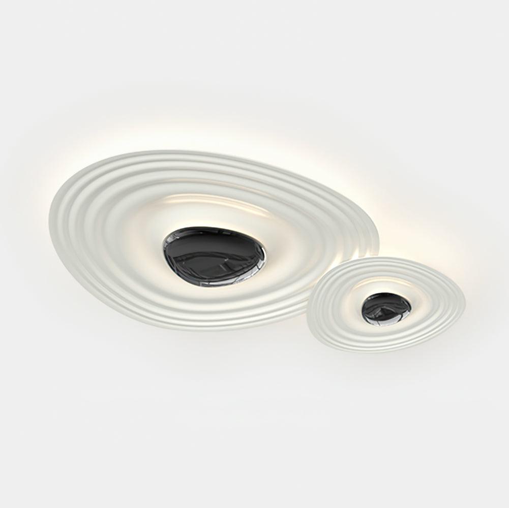Odeon Ceiling Lamp L 31.5″ x W 19.7″ x H 3.5″ / L 80cm x W 50cm x H 9cm / Black & White / Warm Light Ceiling lamp