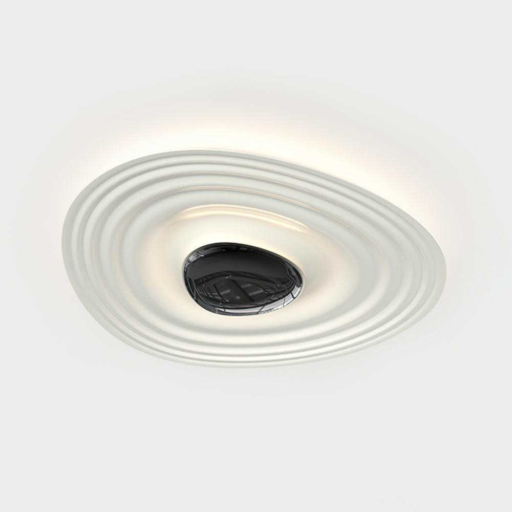 Odeon Ceiling Lamp L 23.6″ x W 21.3″ x H 2.8″ / L 60cm x W 54cm x H 7cm / Black & White / Warm Light Ceiling lamp