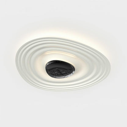 Odeon Ceiling Lamp L 23.6″ x W 21.3″ x H 2.8″ / L 60cm x W 54cm x H 7cm / Black & White / Warm Light Ceiling lamp