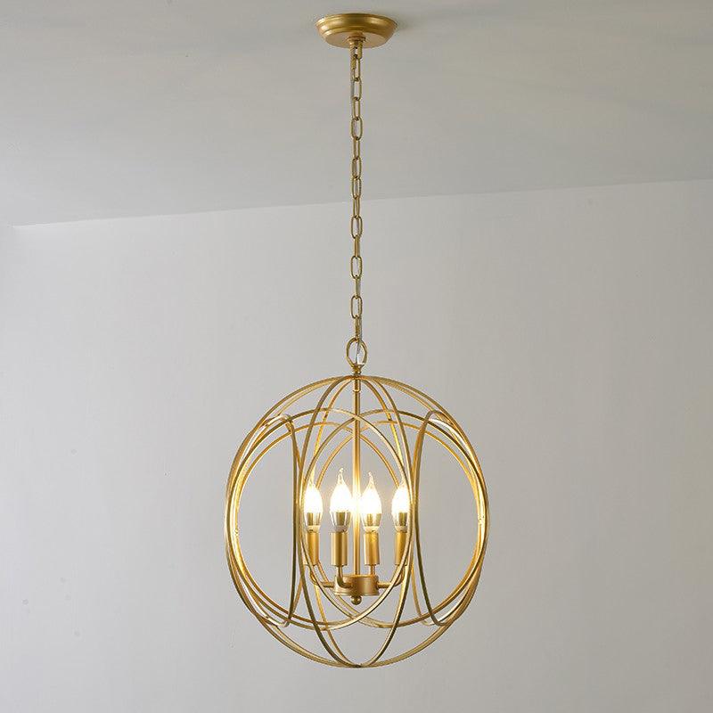 Ofelia Pendant Light 4 heads Φ 18.5″ x H 19.3″ / Dia 47cm x H 49cm / Gold Pendant light