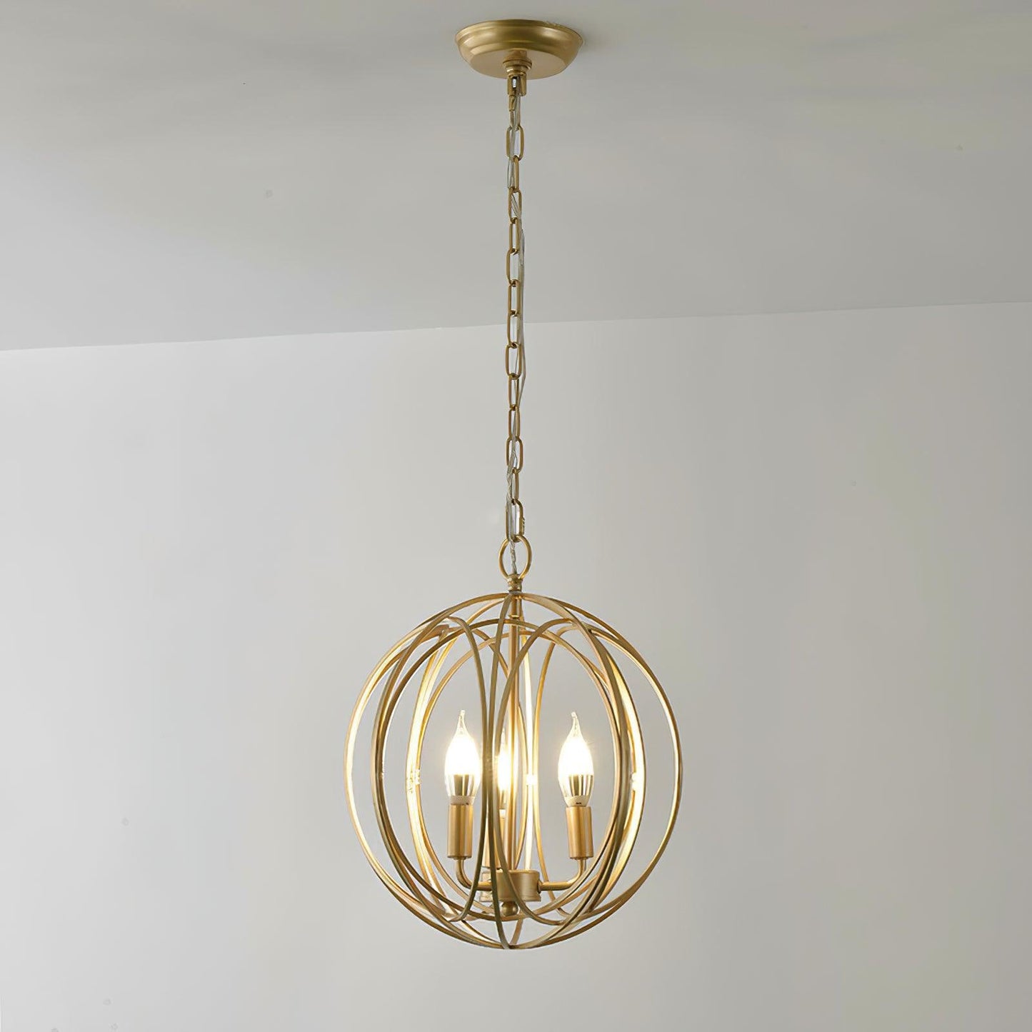 Ofelia Pendant Light 3 heads Φ 13.6″ x H 13.8″ / Dia 34.5cm x H 35cm / Gold Pendant light