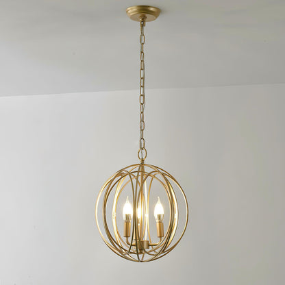 Ofelia Pendant Light 3 heads Φ 13.6″ x H 13.8″ / Dia 34.5cm x H 35cm / Gold Pendant light