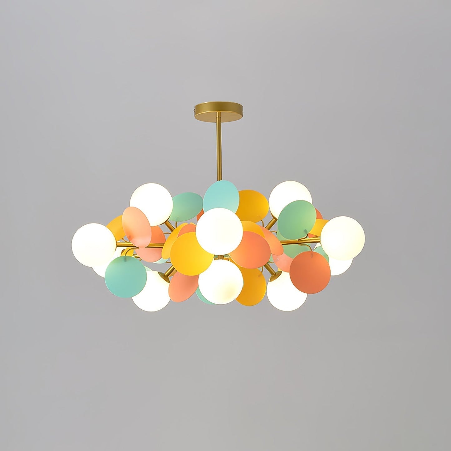 Off White Tree Chandelier 12 heads Dia 29.5″ x H 11.8″ / Dia 75cm x H 30cm / Gold & Colorful Chandelier