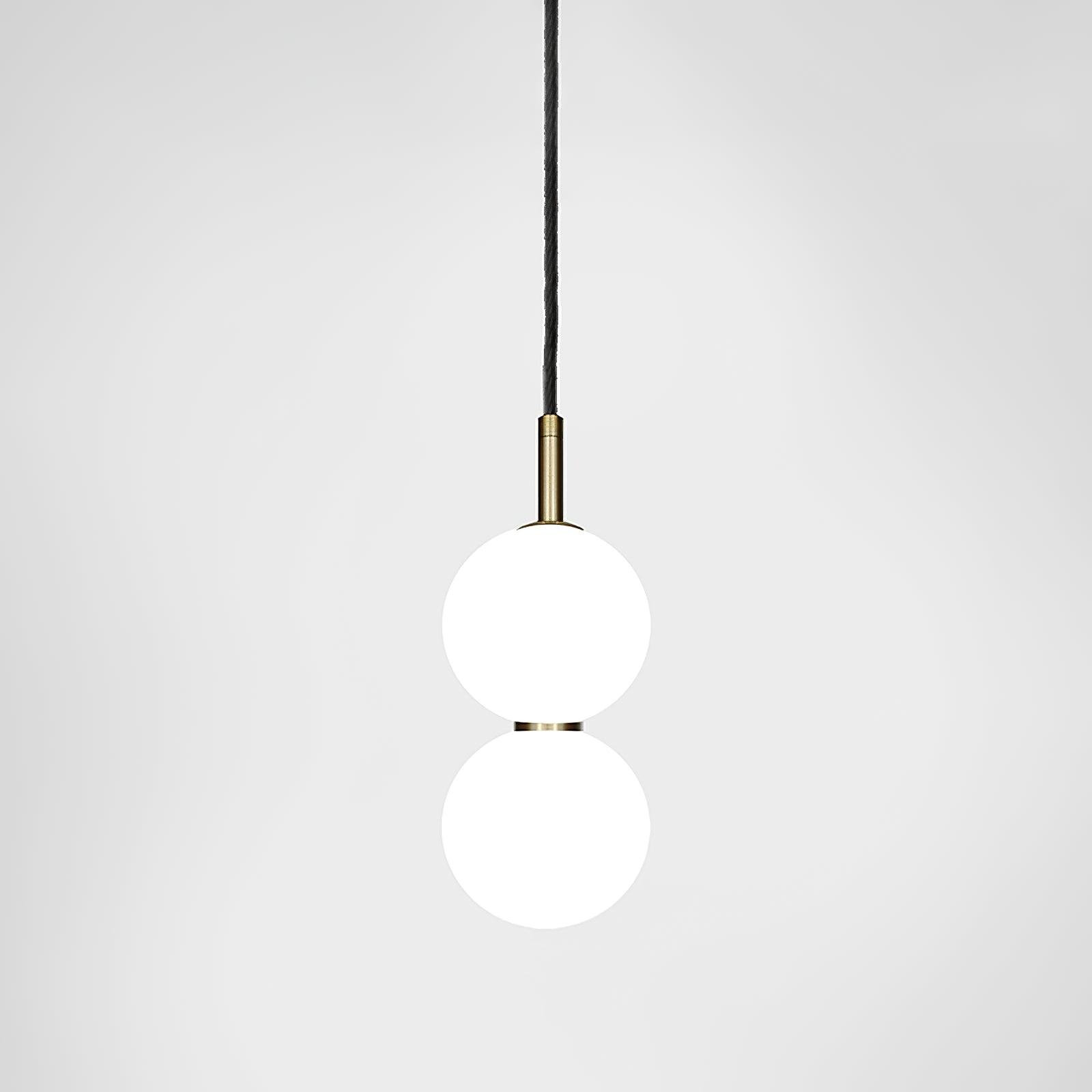 Ohm Pendant Light Dia 4.7″ x H 14.2″ / Dia 12cm x H 36cm / White & Transparent / Warm Light Pendant light