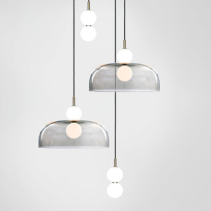 Ohm Pendant Light Dia 23.6″ x H 59″ / Dia 60cm x H 150cm / White & Transparent / Warm Light Pendant light