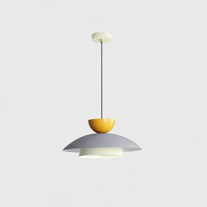 Olemi Pendant Lamp ? 13.8″ x H 6.9″ / Dia 35cm x H 16cm / Grey & White / Three-Color Changing Light Pendant light
