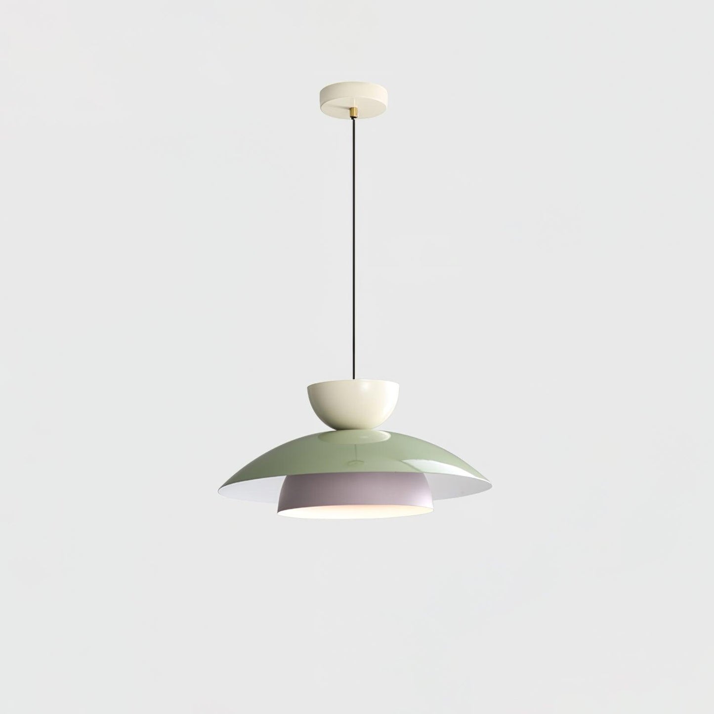 Olemi Pendant Lamp ? 13.8″ x H 6.9″ / Dia 35cm x H 16cm / Green & Grey / Three-Color Changing Light Pendant light