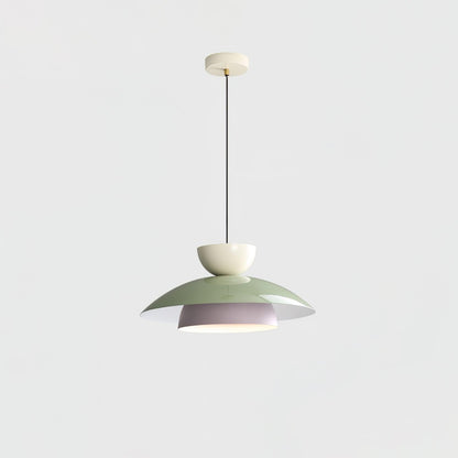 Olemi Pendant Lamp ? 13.8″ x H 6.9″ / Dia 35cm x H 16cm / Green & Grey / Three-Color Changing Light Pendant light