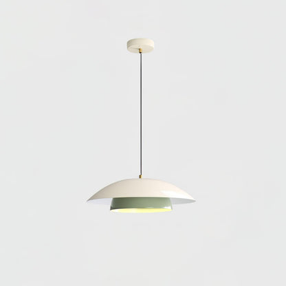 Olemi Pendant Lamp ? 13.8″ x H 3.9″ / Dia 35cm x H 10cm / White & Green / Three-Color Changing Light Pendant light