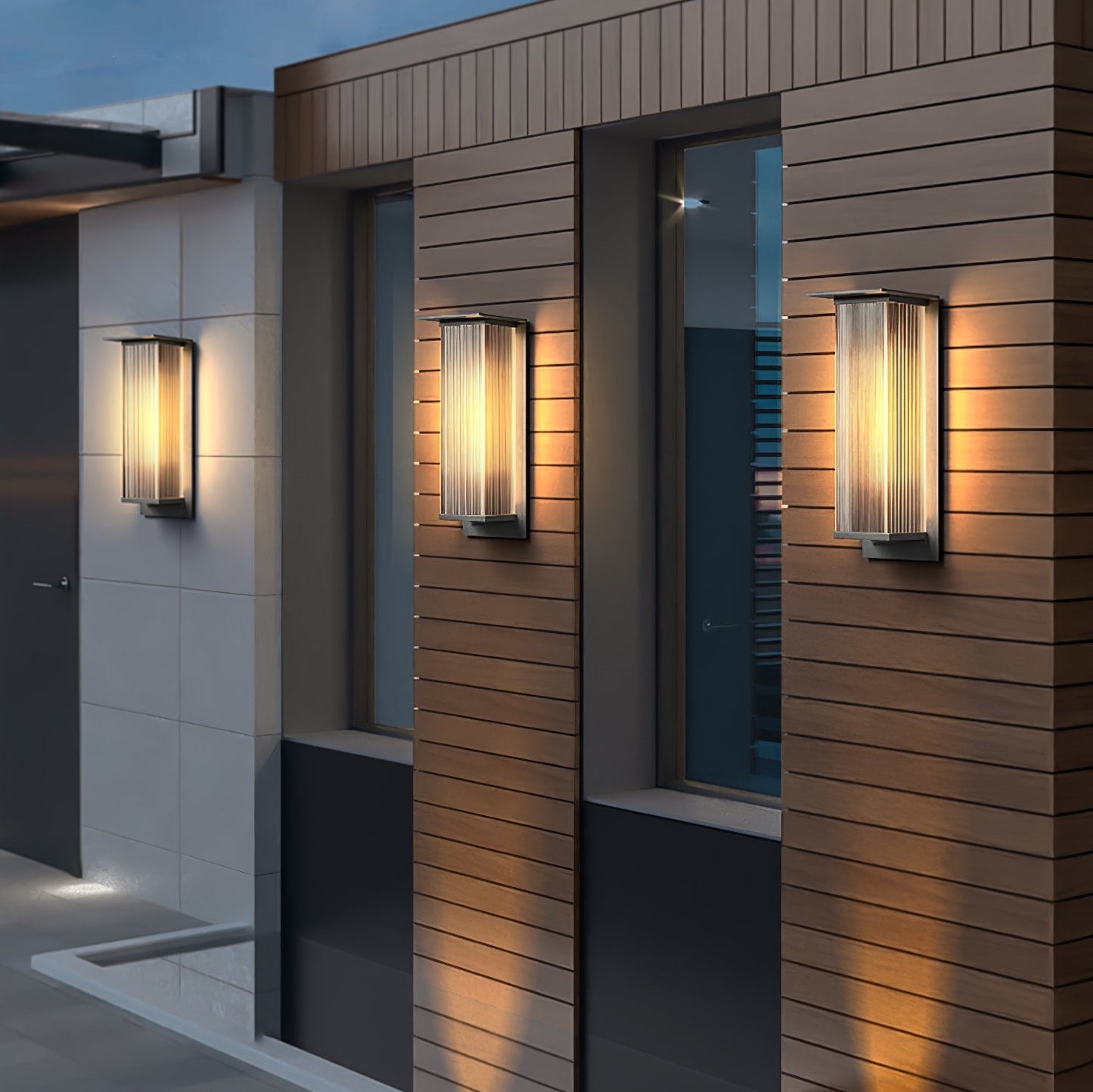 Oleron Box Outdoor Solar Wall Lamp Outdoor Lighting