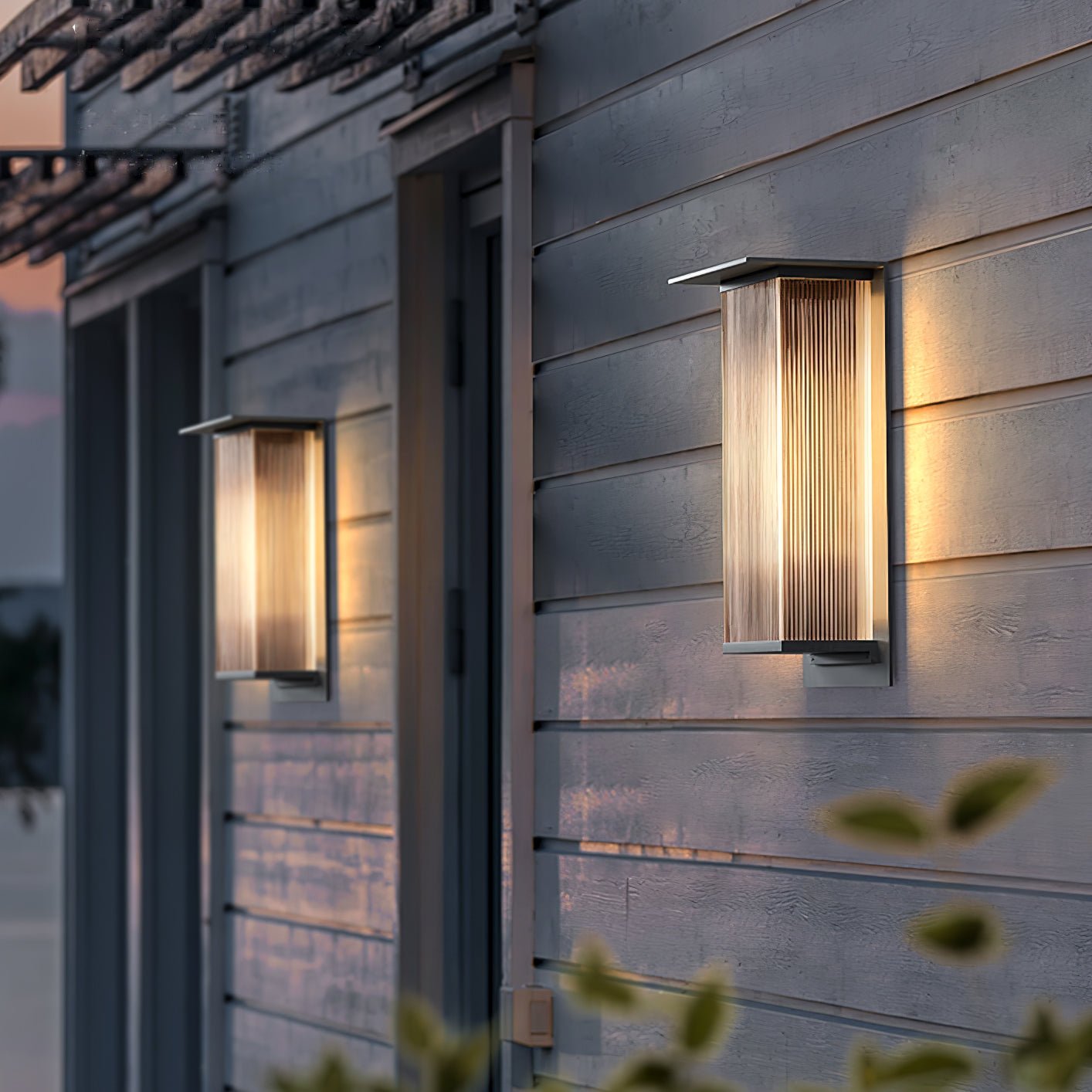 Oleron Box Outdoor Solar Wall Lamp Outdoor Lighting