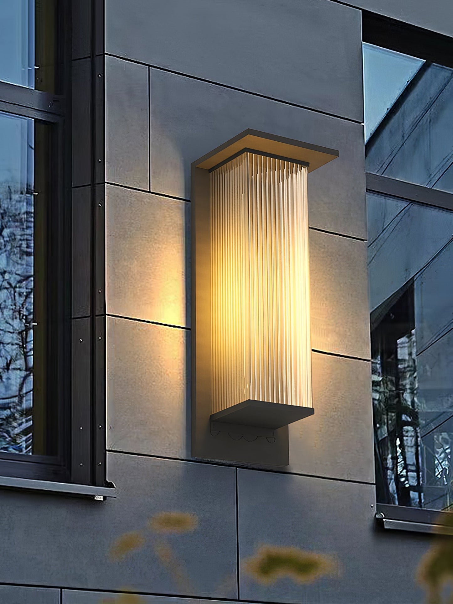 Oleron Box Outdoor Solar Wall Lamp Outdoor Lighting