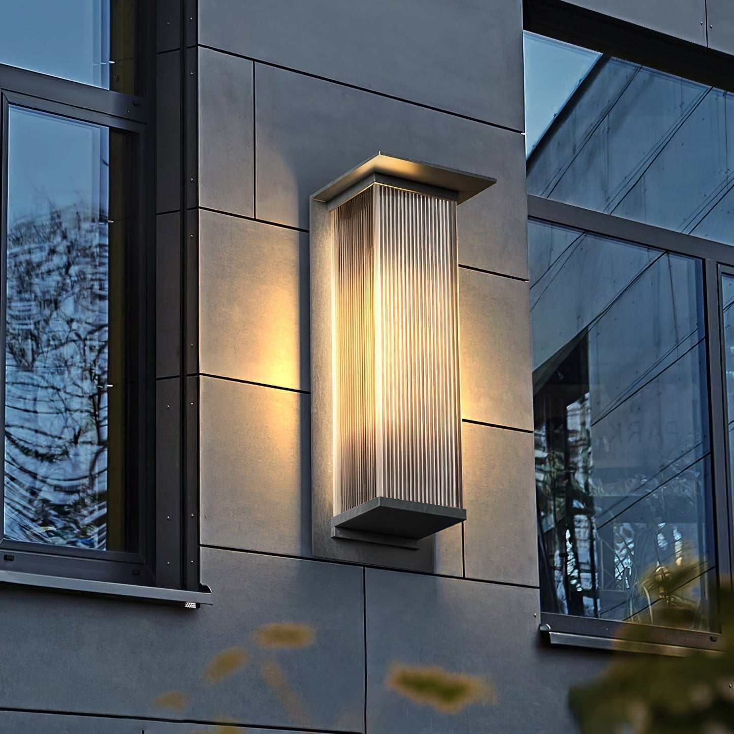 Oleron Box Outdoor Solar Wall Lamp Outdoor Lighting