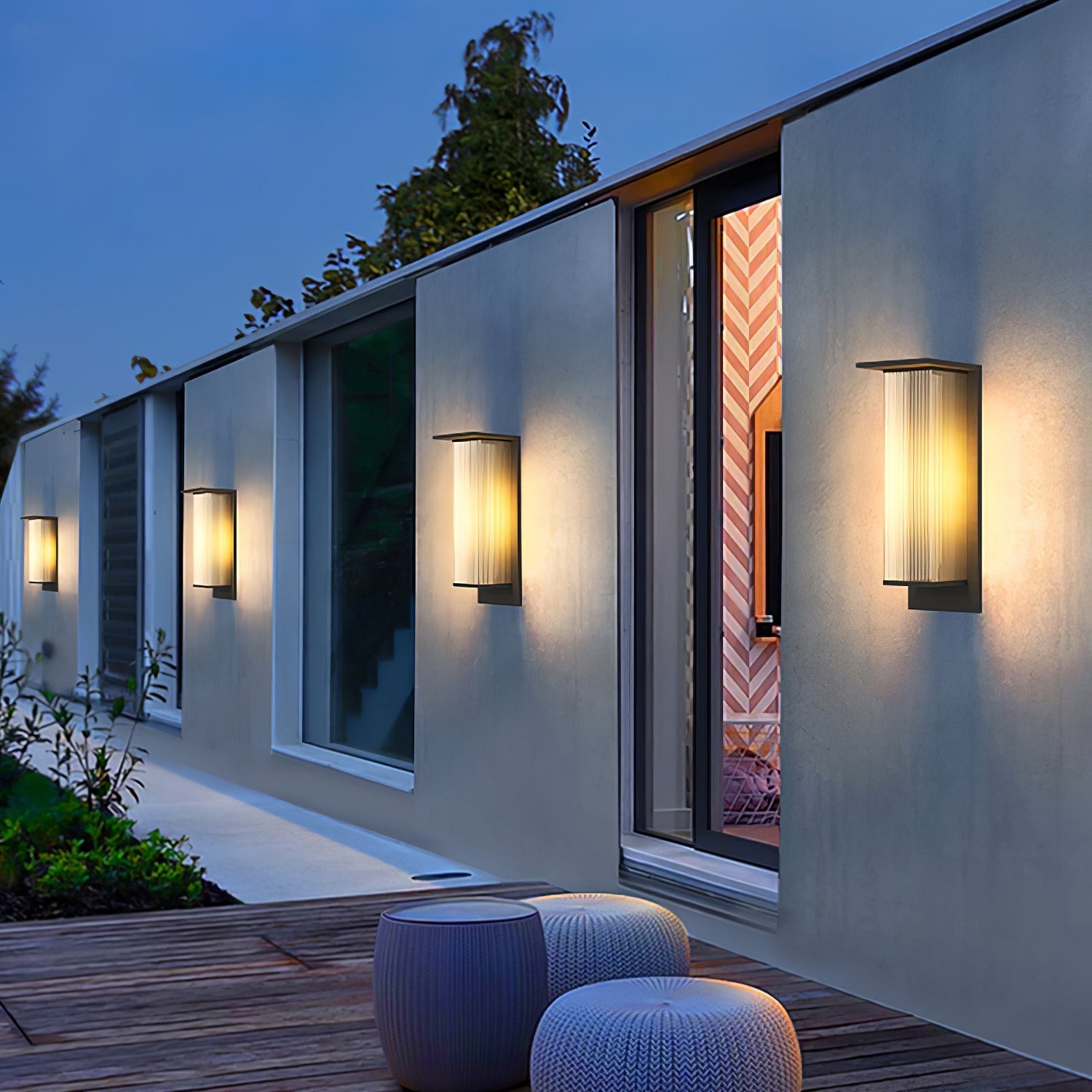 Oleron Box Outdoor Solar Wall Lamp Outdoor Lighting