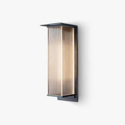 Oleron Box Outdoor Wall Lamp L 7.7″ x W 7.1″ x H 20.1″ / L 19.5cm x W 18cm x H 51cm / Model A: Wired Version / Warm