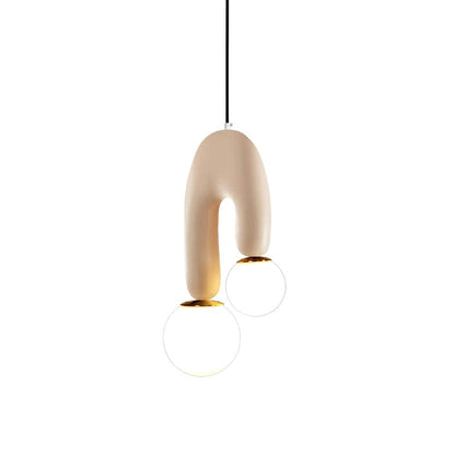 Oo Smooth Pendant Light Dia 9.8″ x H 18.5″ / Skin pendant Lamp