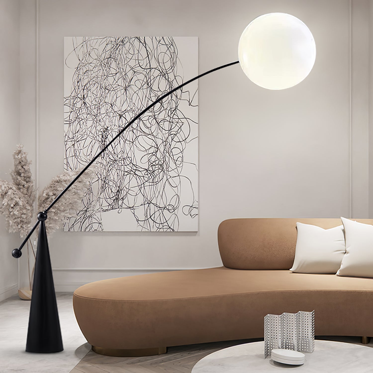 Opal Arc Floor Lamp 灯具
