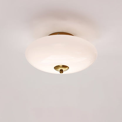 Opal Ceiling Lamp ? 11.8″ x H 6.3″ / Dia 30cm x H 16cm / Gold / Three-Color Changing Light Ceiling lamp