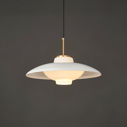 Opal Shade Pendant Lamp Dia 17.7″ x H 8.8″/ Dia 45cm x H 22.5cm / White Pendant light