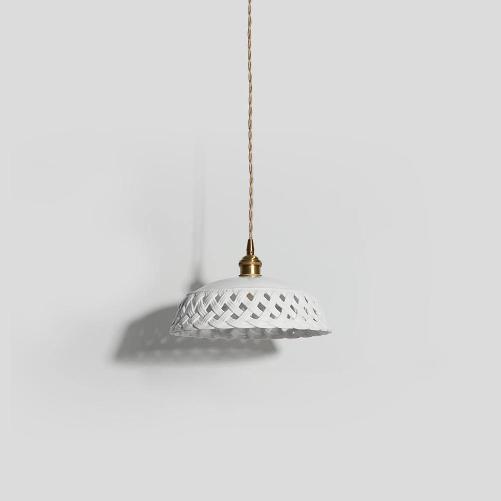 Openwork Ceramic Pendant Lamp ? 10.2″ x H 3.9″ / Dia 26cm x H10cm Pendant light