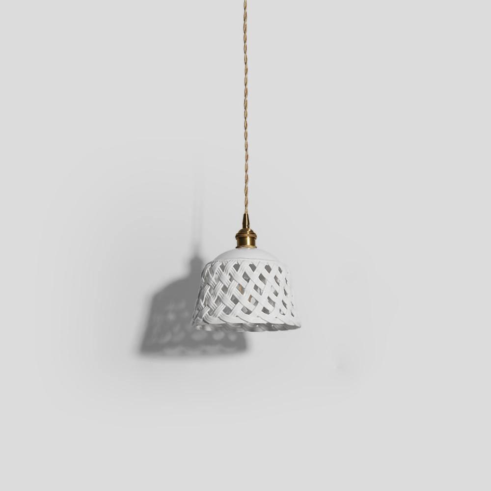 Openwork Ceramic Pendant Lamp ? 7.5″ x H 5.5″ / Dia 19cm x H14cm Pendant light