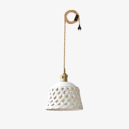 Openwork Ceramic Swag Light Pendant light