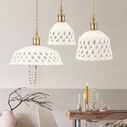 Openwork Ceramic Pendant Lamp Pendant light