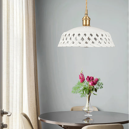 Openwork Ceramic Swag Light Pendant light