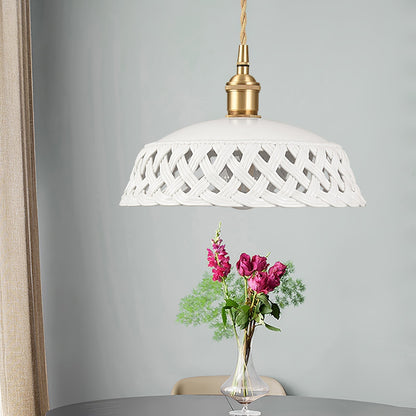 Openwork Ceramic Swag Light Pendant light