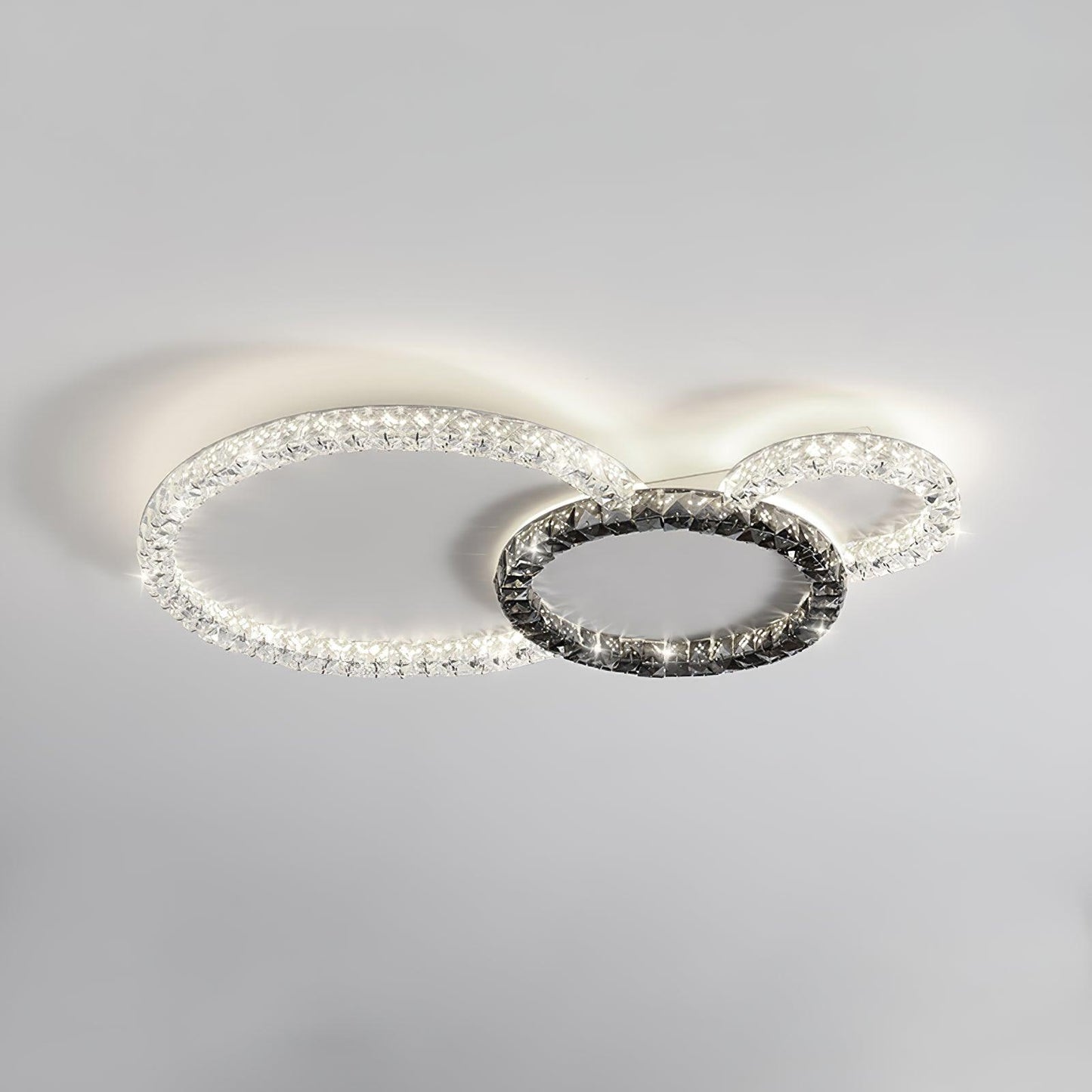 Oraylia Ceiling Lamp L 31.5″ x W 23.6″ x H 2.2″ / L 80cm x W 60cm x H 5.5cm / White + Black / Trichromatic Light