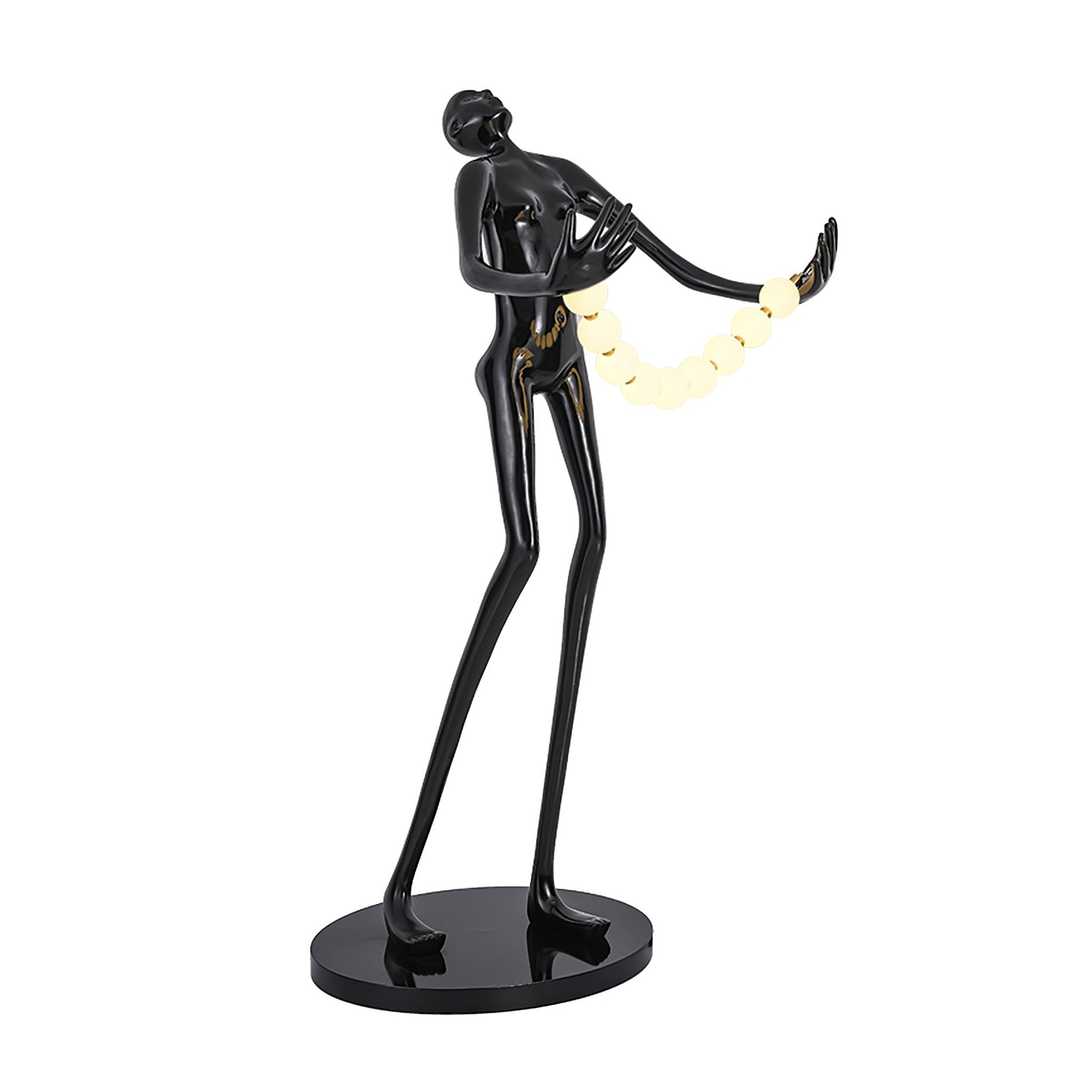 Orb Juggler Sculpture Floor Lamp Dia 36.2″ x H 70.8″ / Dia 92cm x H 180cm / Black & White / US Plug Floor lamp