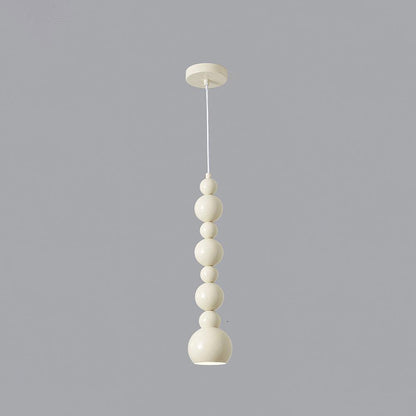 Orbet Metal Pendant Lights 8 Ball Dia 4.7″ x H 27.7″ / Dia 12cm x H 55cm / Beige Pendant light
